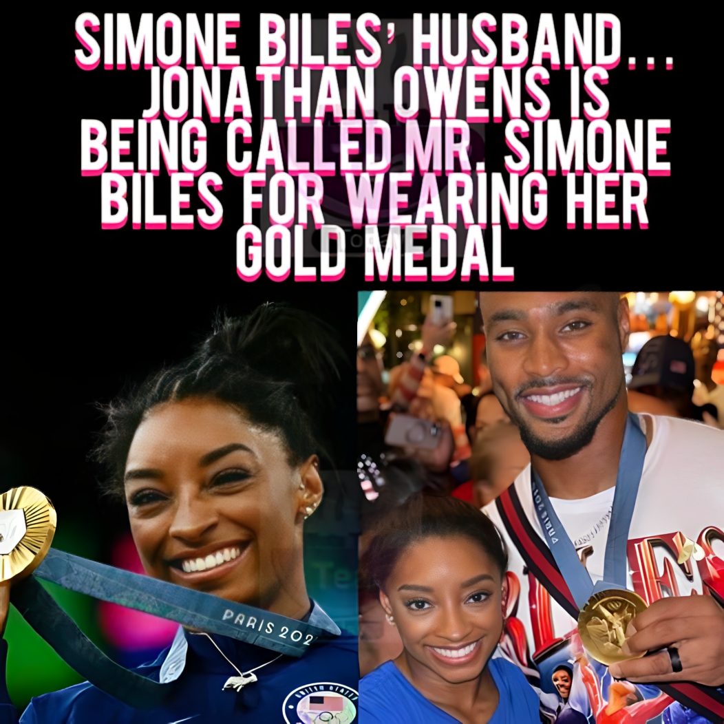 Jonathan Owens Wears Simone Biles’ Gold Medal Proudly �” The Ultimate Husband