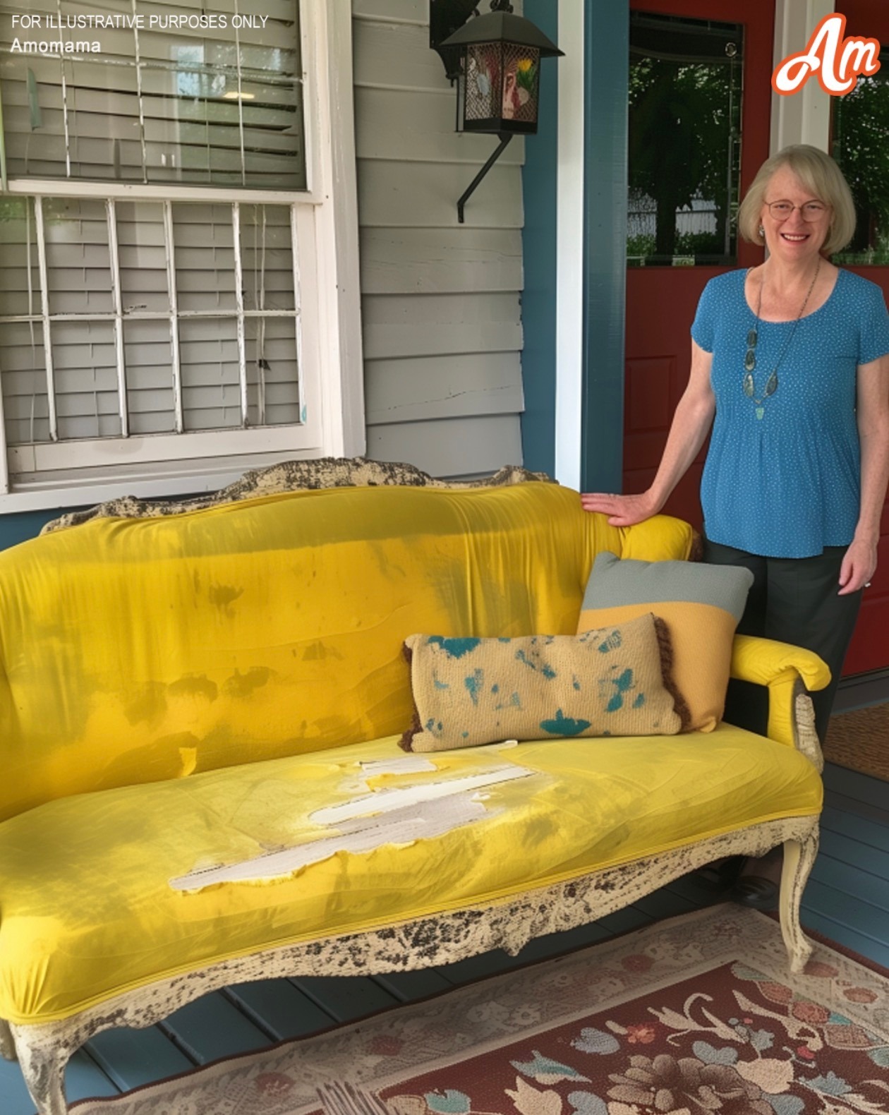 My Stepmother ‘Presented’ Me with an Old, Musty Sofa — Upon Seeing My Transformation of It, She Insisted I Pay Her $2,500