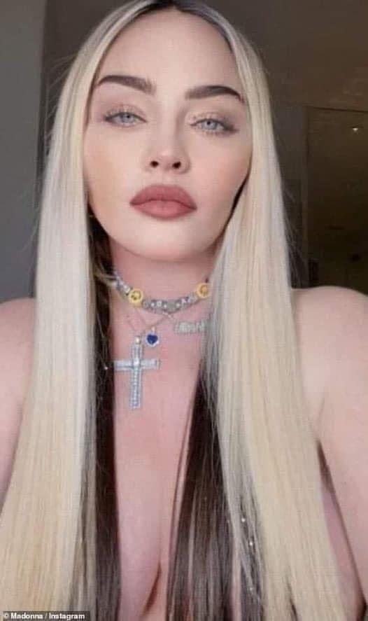 Madonna looks very different now,