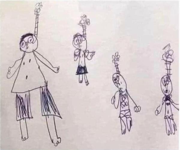 6-Year-Old Draws ‘Family Picture’, Teacher Immediately Calls ‘Emergency Meeting’ After Seeing It