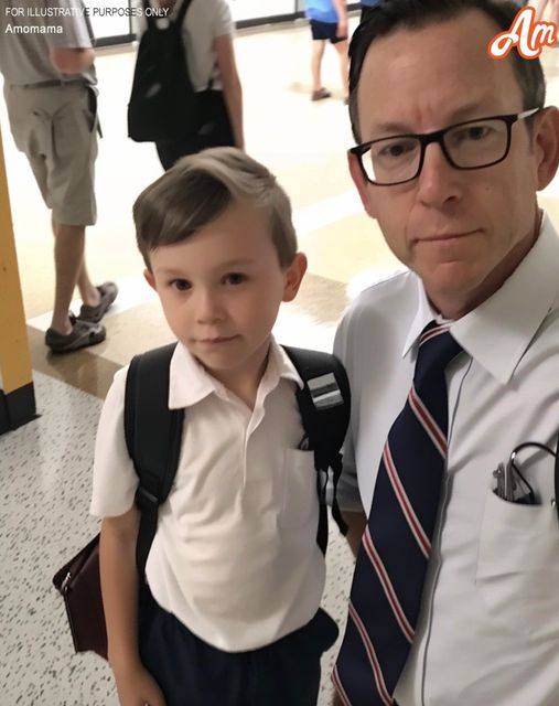Each Day, a Young Boy Returns Home Crying from School Until His Father Makes an Appearance in His Classroom
