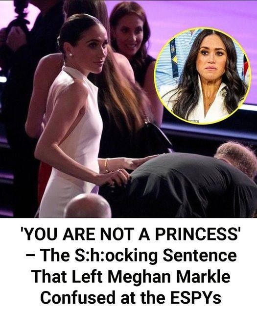 ‘YOU ARE NOT A PRINCESS’ – The S:hocking Sentence That Left Meghan Markle Confused at the ESPYs
