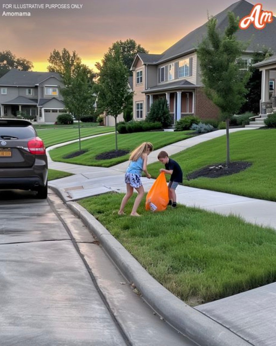 The neighborhood kids were tidying up our street every Sunday – When I discovered their real intentions, I was speechless