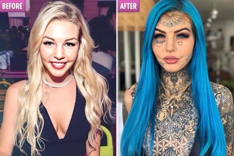 Woman Who Spent $120k Modifying Her Body Shares Photo Of Herself Before Transformation