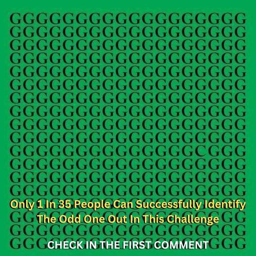 Only 1 in 35 people can correctly spot the odd one out in this puzzle.