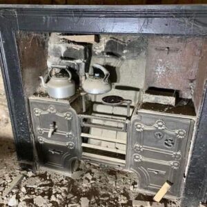 We pulled down a false wall in the cellar of our 1857 house and found this! What is it? Any idea?