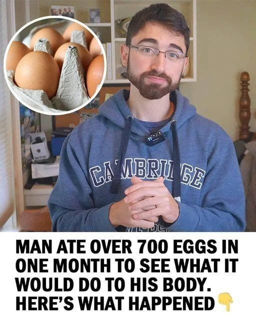 Guy Eats 700 Eggs in a Month—Here’s What Happened to His Body!