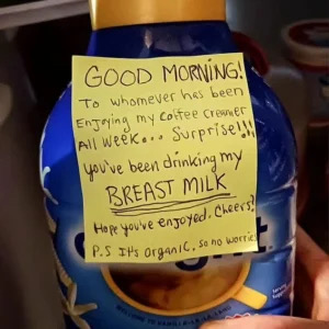 Woman Got Tired Of Coworkers Stealing Her Creamer, So She Left Behind This Note That Sparked Outrage