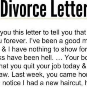 When The Husband Sends His Wife A Divorce Letter She Responds Brilliantly