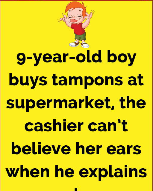 9-year-old buys tampons at supermarket, cashier can’t believe her ears when he explains why