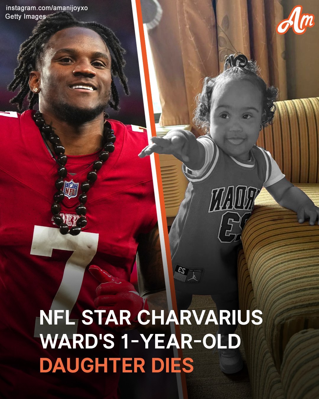 49ers Star Charvarius Ward’s 1-Year-Old Daughter Dies