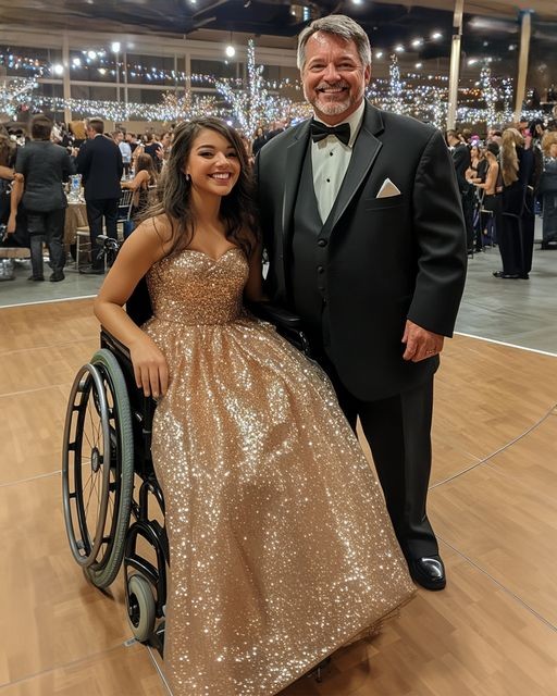 After taking his disabled daughter to prom, a dad discovers a $10,000 check for “Dad of the Year” in his mailbox.