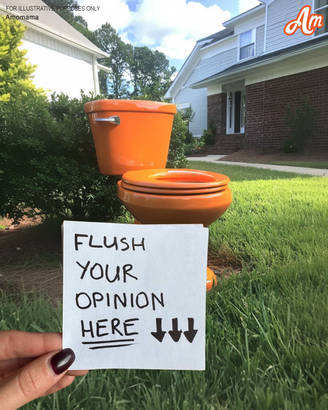 My Neighbor Installed a Toilet on My Lawn with a Note, ‘Flush Your Opinion Here,’ After I Asked Her Not to Sunbathe in Front of My Son’s Window