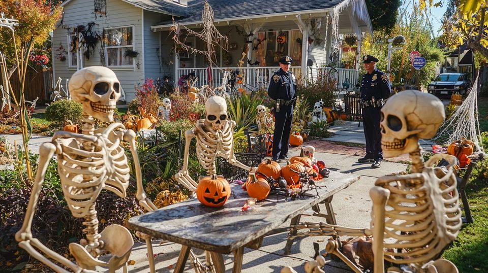 Neighbor’s Hilarious Response to Halloween Decoration Criticism Went Viral!