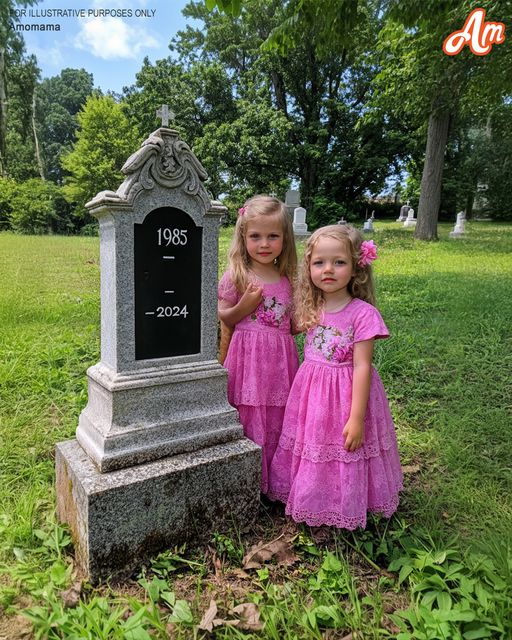 Girls Visit Dad’s Grave to ‘Show’ Their New Dresses as He Asked, See 2 Boxes with Their Names