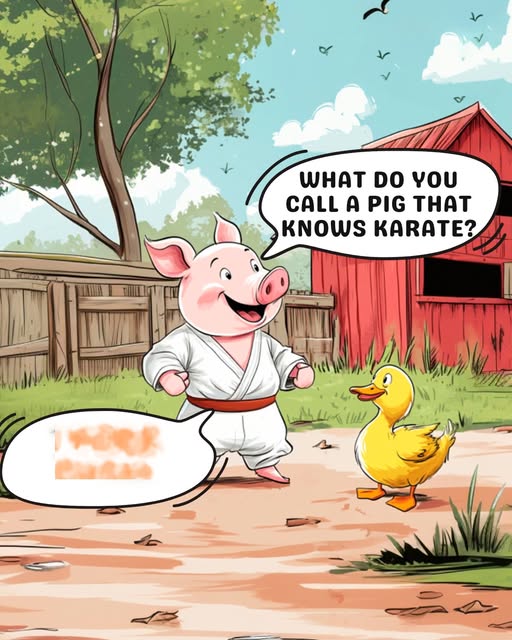 Funny story of the day: Pigs at karate