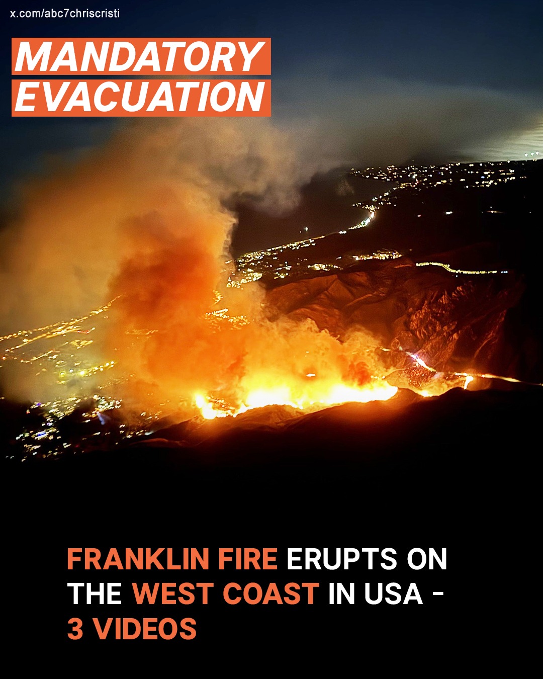 (VIDEO)Wildfire Erupts Near Malibu, Mandatory Evacuations Issued