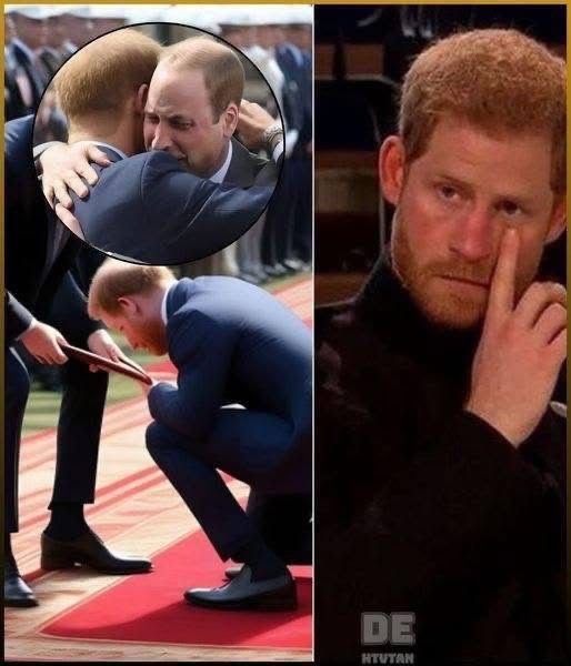 “I’m sorry, brother. Please forgive me,” Prince Harry cried as he returned to the palace after five years, kneeling at William’s feet. He accepted a new title..