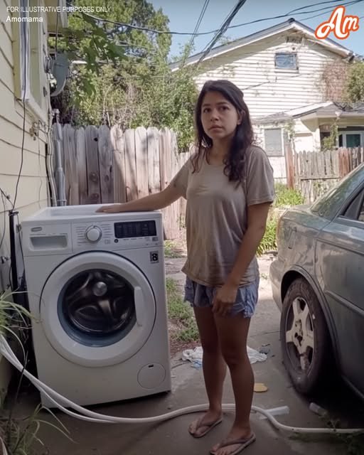 Poor Young Mom Buys Old Washing Machine She Could Barely Afford, Then Finds Note Inside — Story of the Day