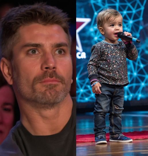A one-year-old child sang so beautifully on stage that the judges were moved to tears.