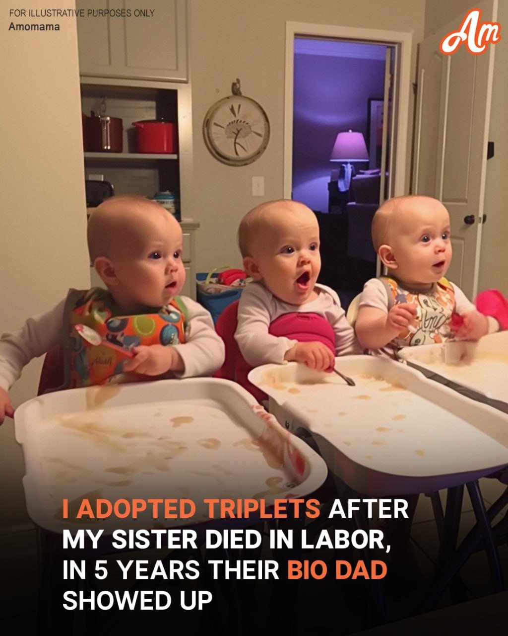 Doctor Raises Triplets after Mother Dies in Labor, in 5 Years Their Bio Dad Appears — Story of the Day