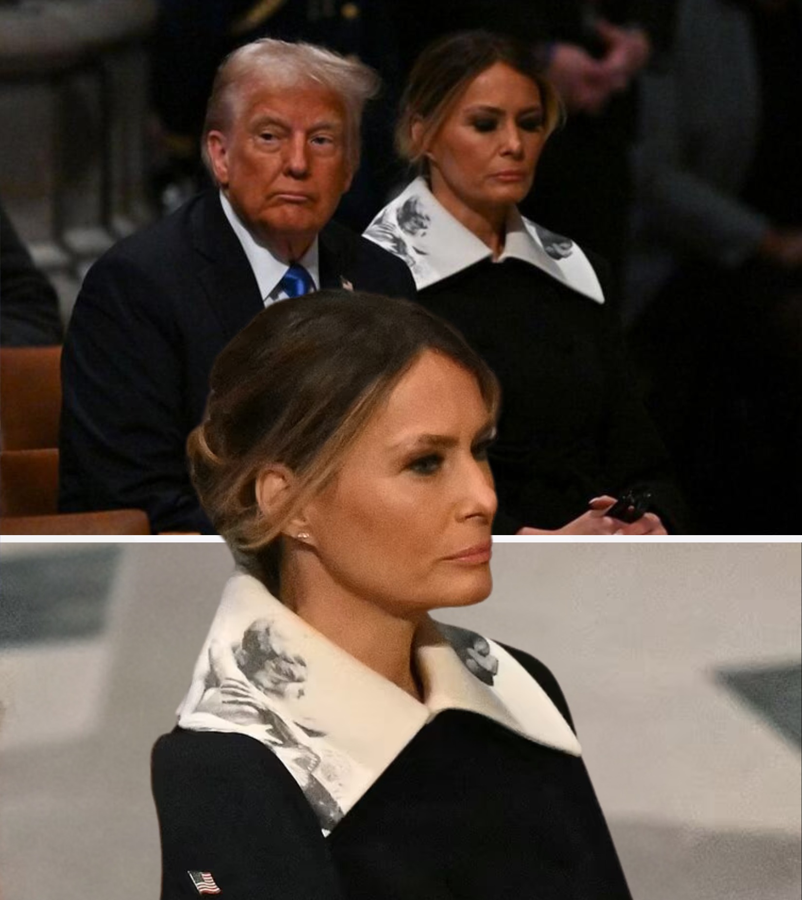 All eyes were on Melania at the former presidentโs funeral โ The heartbreaking reason behind her sorrow