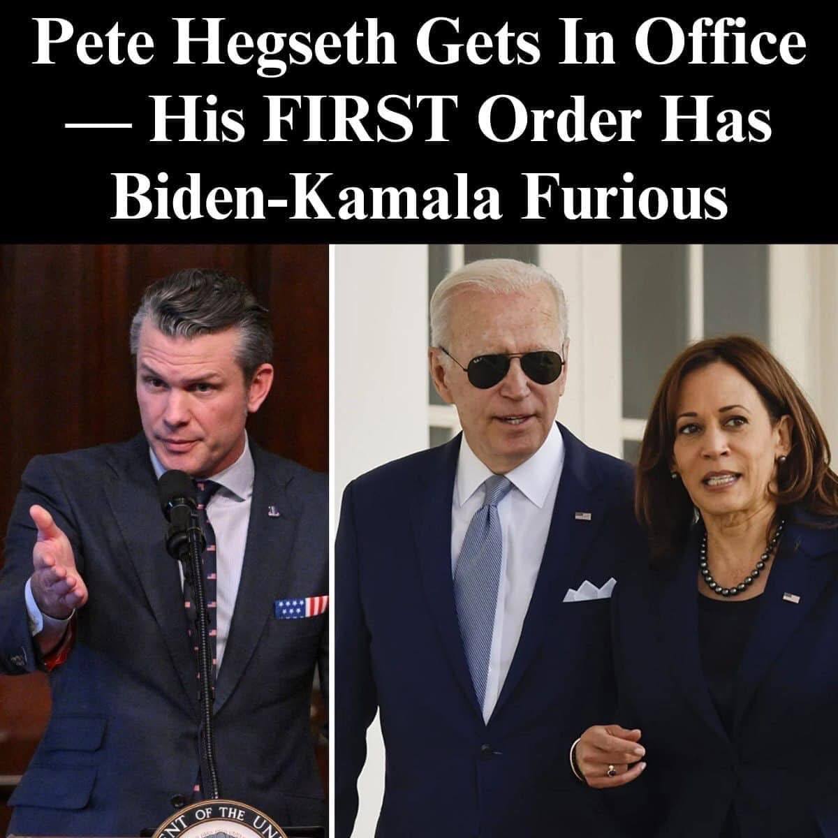 Pete Hegseth Applauds ‘Anti-Woke’ Supporters as Trump Reverses Biden’s DEI and Climate Policies