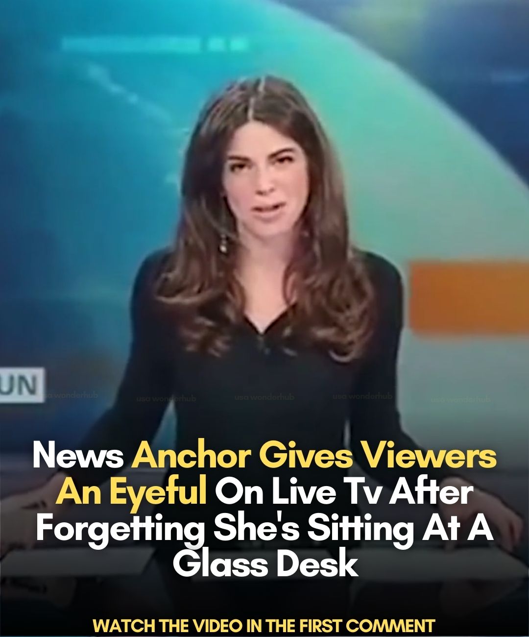 News Anchor Gives Viewers An Eyeful On Live Tv After Forgetting Sheโs Sitting At A Glass Desk