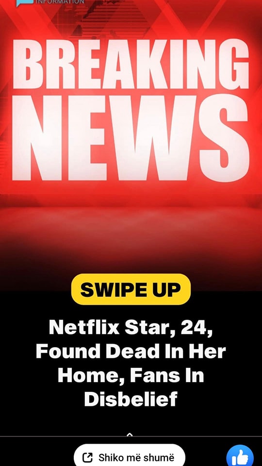 Netflix Star Dies Aged 24, Fans In Disbelief