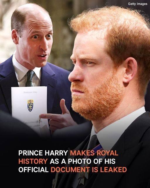 Prince Harry Is On Edge As Photo Of Royal Document Is Revealed