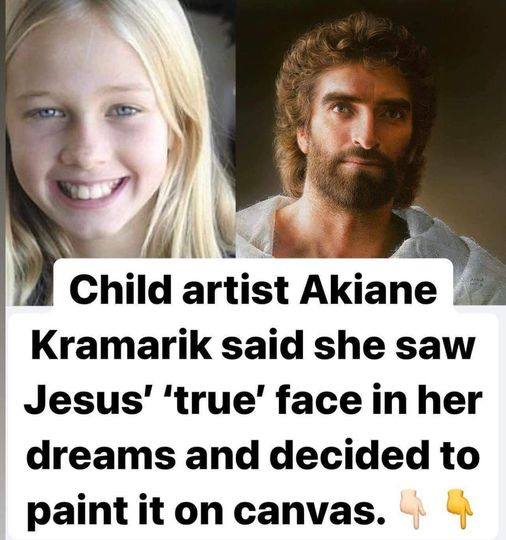 Masterful painting of Jesus by 8-year-old rescued from the shadows