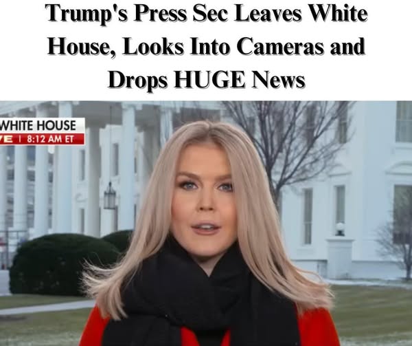 Trump’s Press Secretary Leaves the White House and Makes a Big Announcement.
