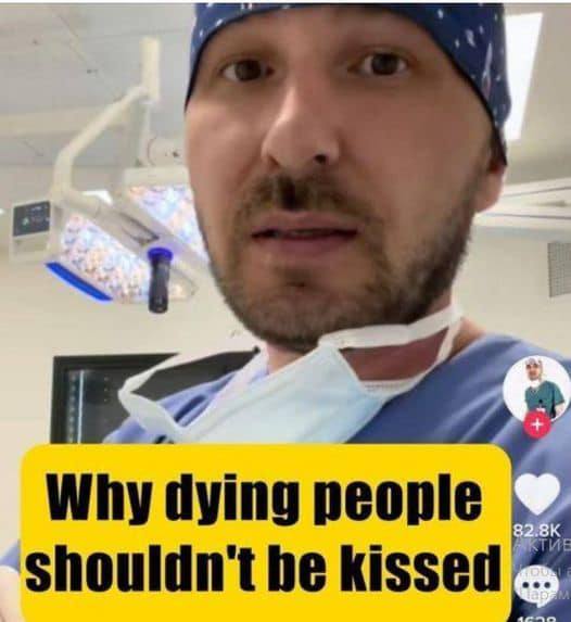 Doctor explains why you should never kiss a deceased person