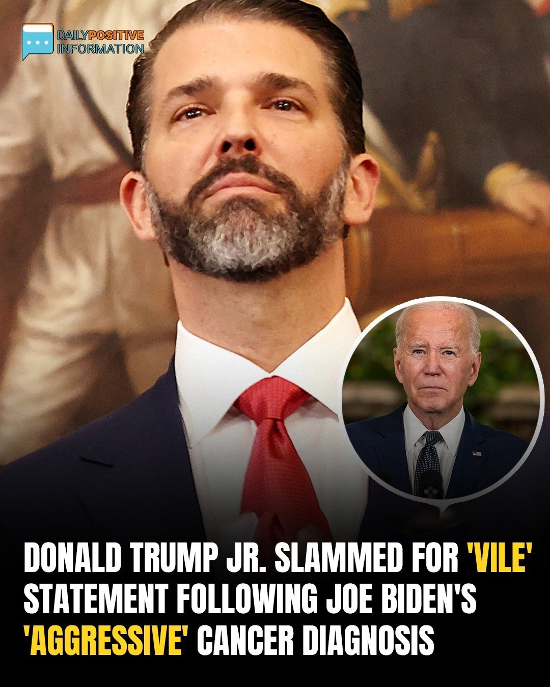 Donald Trump Jr. Sparks Outrage With ‘Vile’ Comment After Biden Cancer News