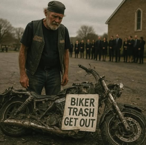 They damaged my motorcycle while I was at my wife’s funeral.