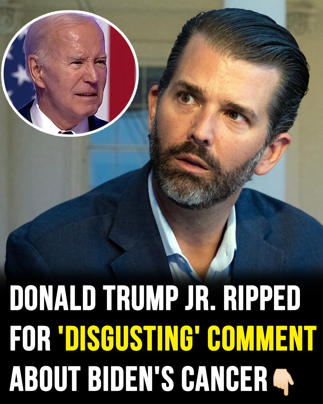 Donald Trump Jr. ripped after ‘disgraceful’ comment on Biden’s cancer