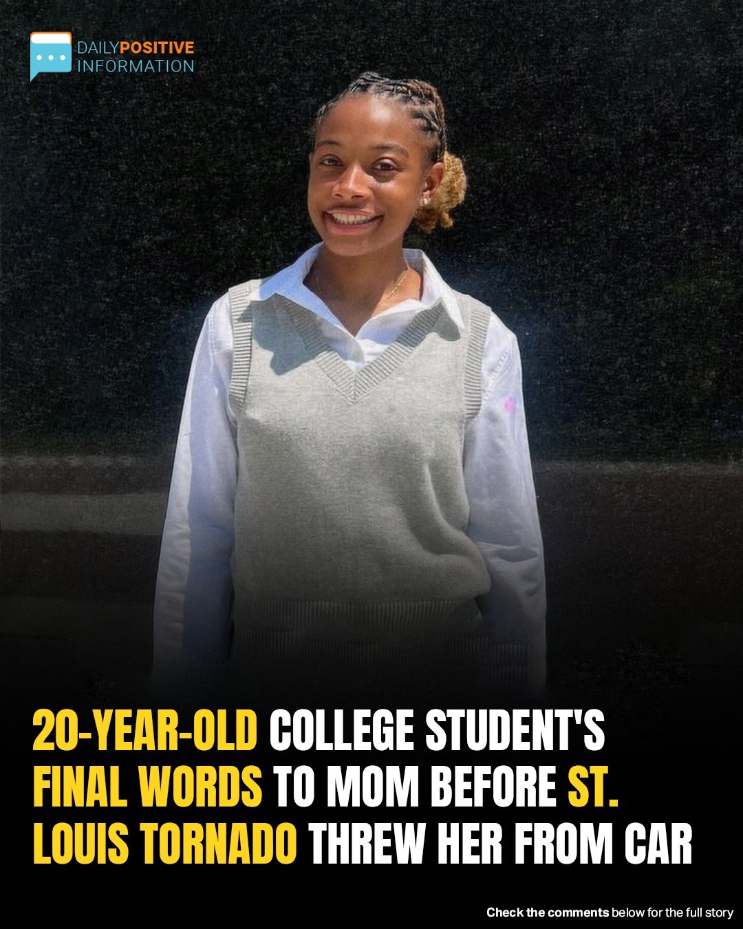 College Student Ejected From Car During Tornado While On Call With Mom