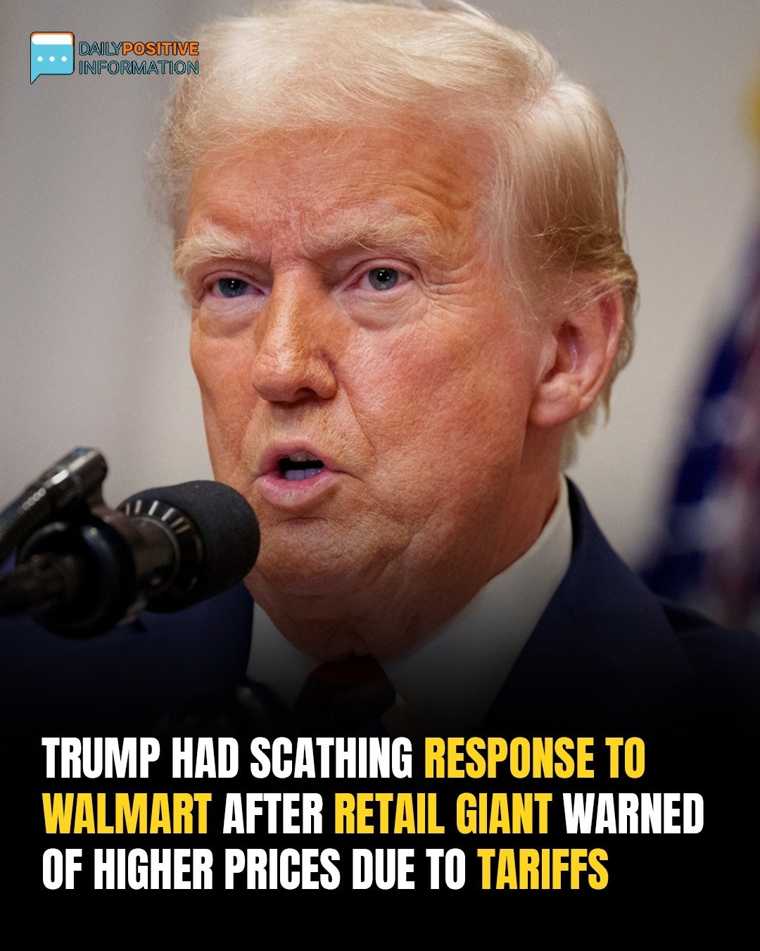 Trump Slams Walmart After Retail Giant Blames Him for Price Hikes Over Tariffs