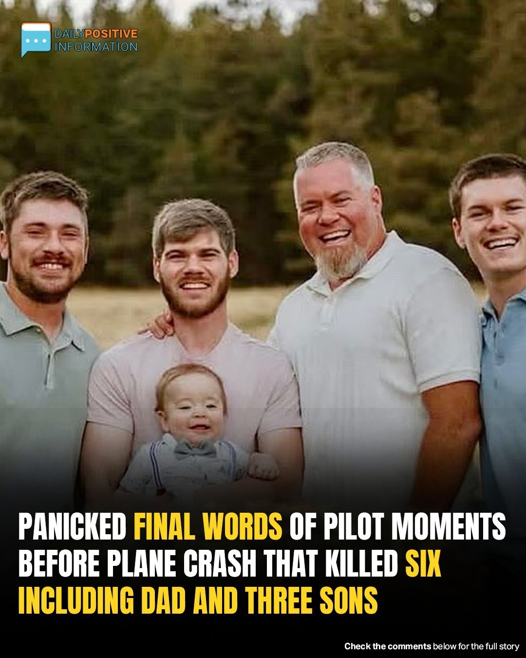 Pilot’s Haunting Last Words Before Fatal Crash That Took The Lives Of Father And Three Sons