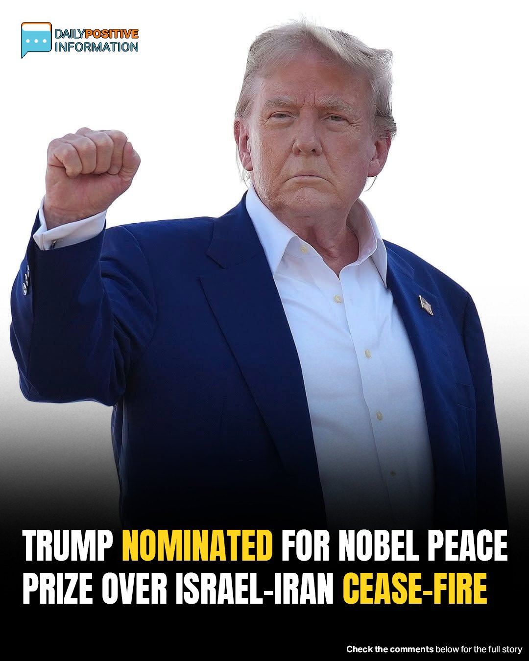 Donald Trump Nominated For Nobel Peace Prize Amid Iran-Israel Ceasefire Efforts