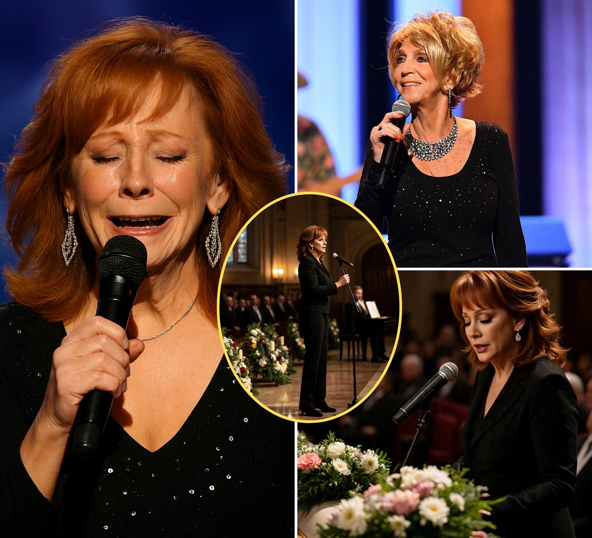 Reba McEntire sang through tears at Jeannie Seely’s memorial, and the entire room stopped breathing when she whispered the final line of “Seven Minutes in Heaven.”