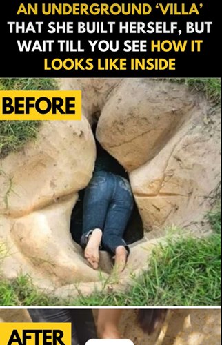 “The World’s Most Secret Underground Villa Built by a Woman Living Off the Grid”