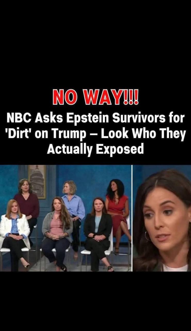 NBC Asks Epstein Survivors for ‘Dirt’ on Trump — It Backfires Spectacularly