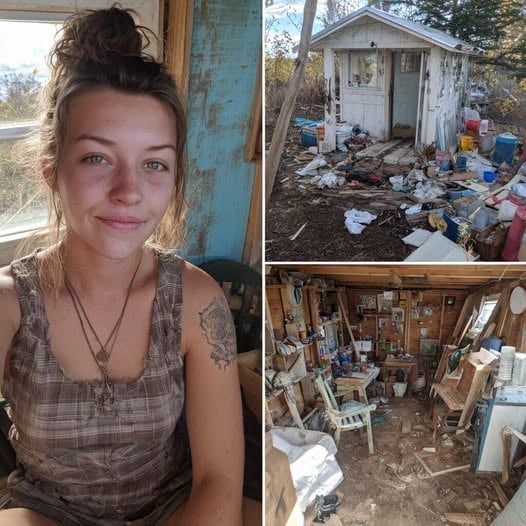 A recently divorced woman transforms a 10’x11’ shed into a charming tiny home.