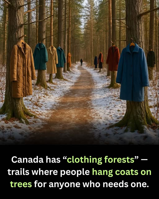 Winter Forests of Hope: Canada’s Hanging Clothes for Those in Need