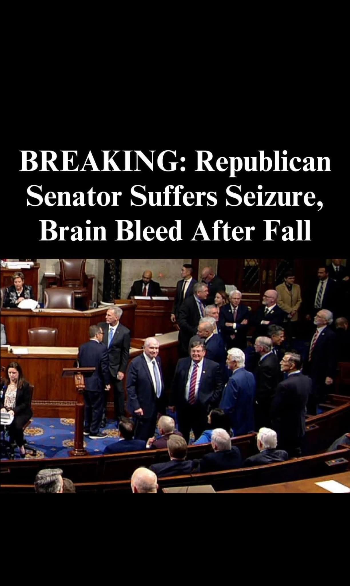 GOP Senator Suffers Seizure, Brain Bleed After Falling On Ice