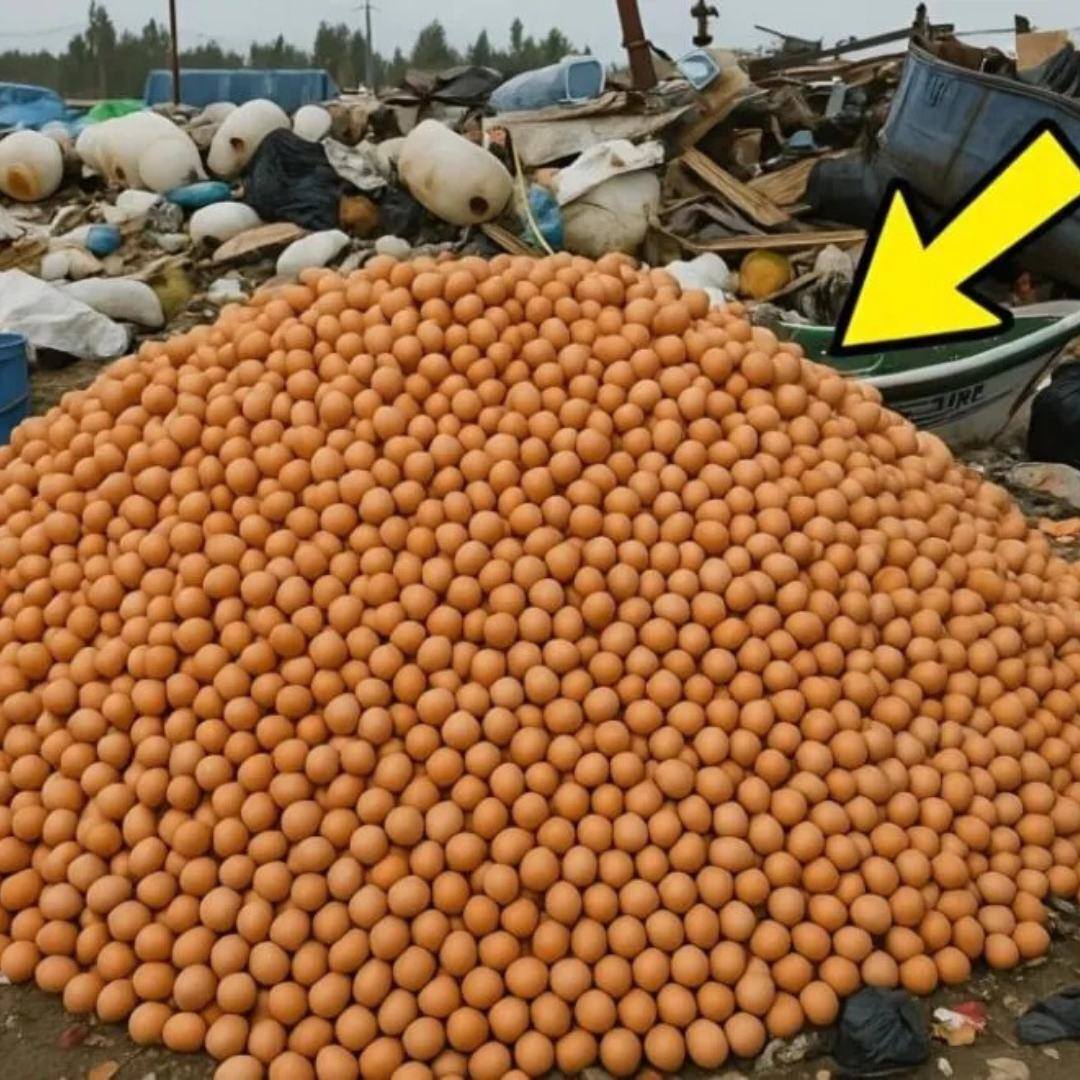 20,000 chicken eggs were removed from stores and dumped at the city landfill, but after three months something unexpected happened