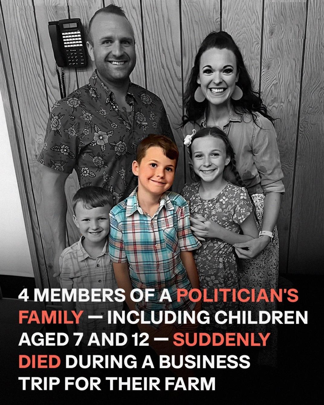 Politician’s Family Devastated as Four Members Die in Tragic Incident