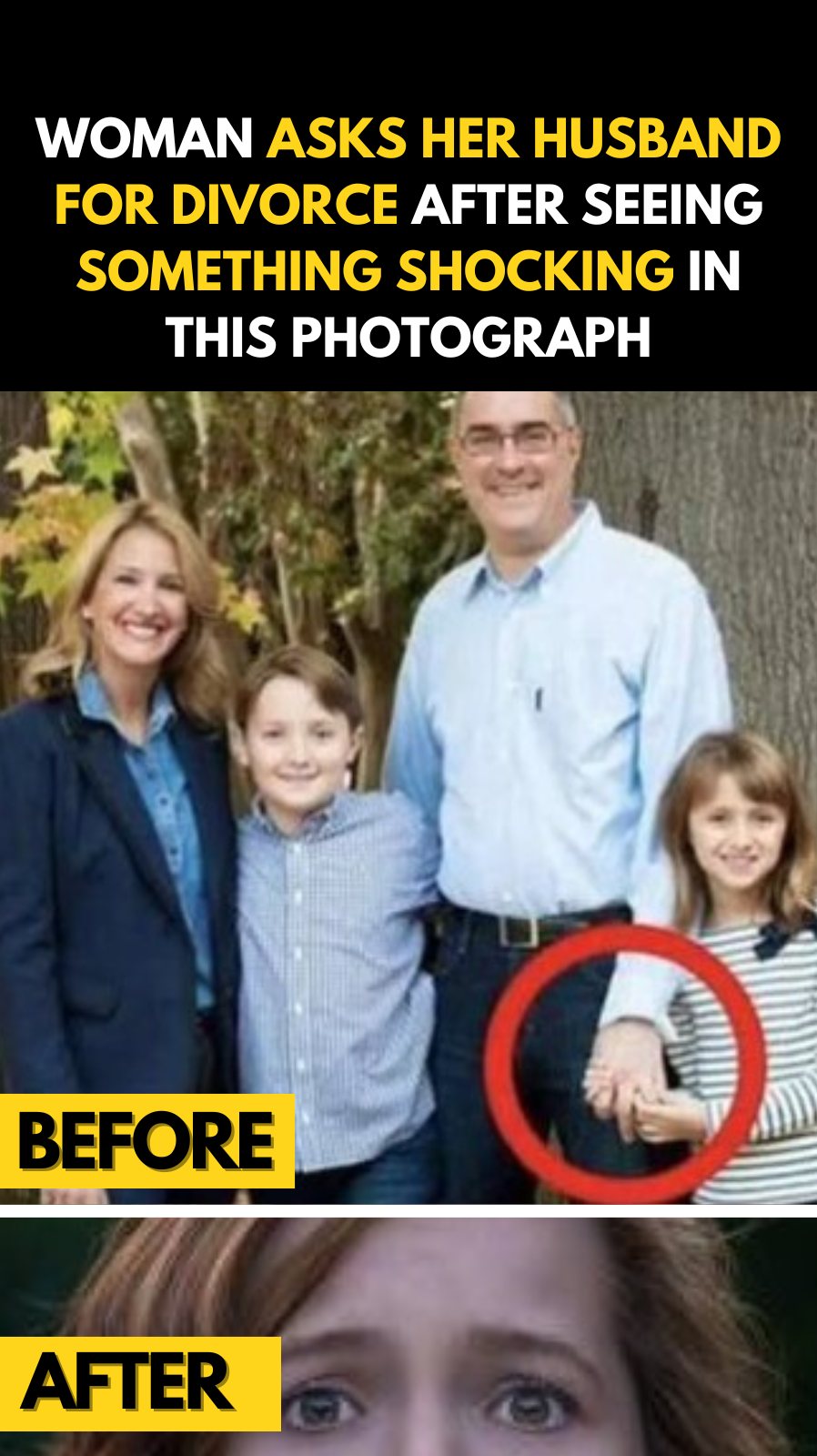 The Shocking Discovery in a Family Picture That Led to Divorce