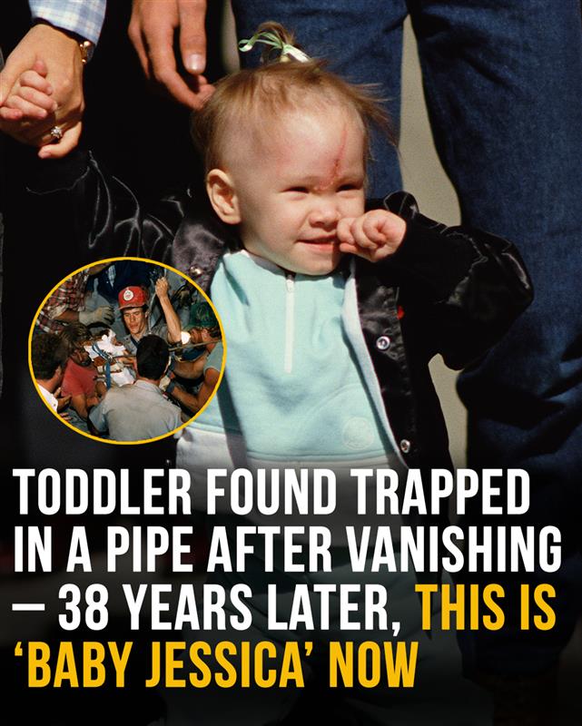 She vanished and was later discovered stuck in a pipe โ now, nearly four decades later, hereโs who โBaby Jessicaโ has become.